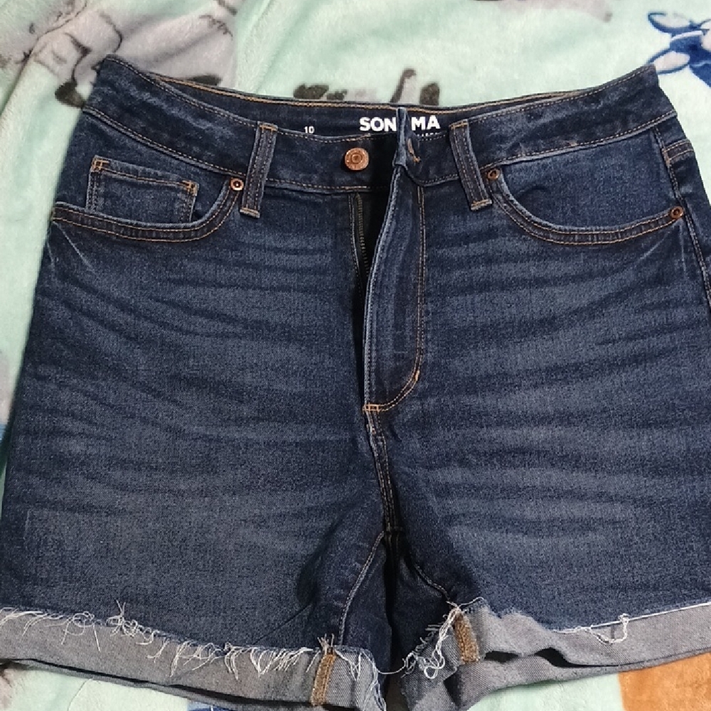 Sonoma Women's Jean Shorts - Deep Indigo